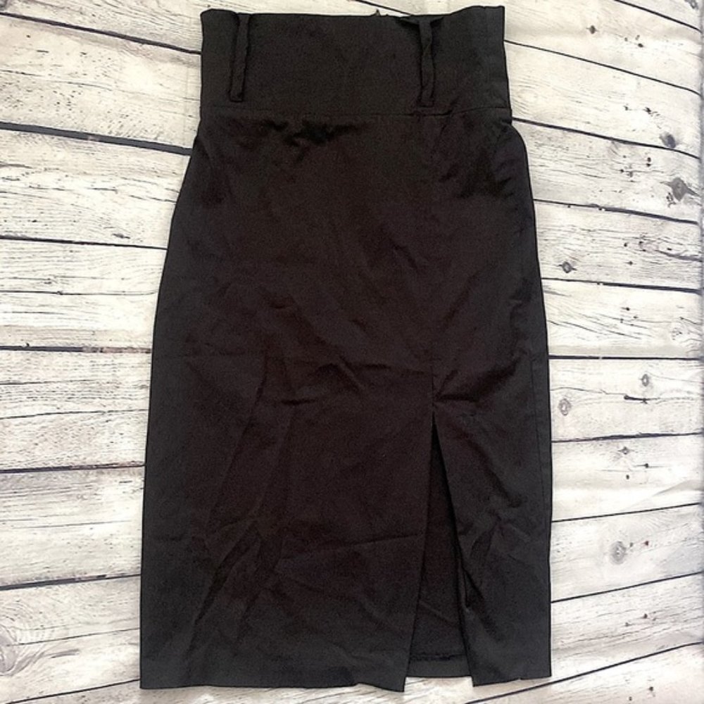 Vintage F21 • Black Maxi/Midi Pencil Skirt 🖤